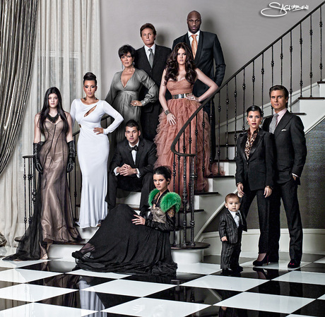 Kardashian Family Christmas Card 2010