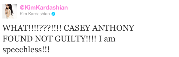 Kim Kardashian tweet